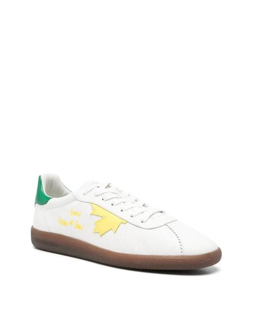 DSquared² White Rebels Striped Sneakers for men
