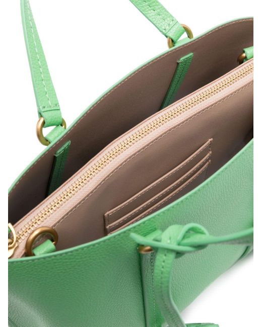 Pinko Green Carrie Tote Bag