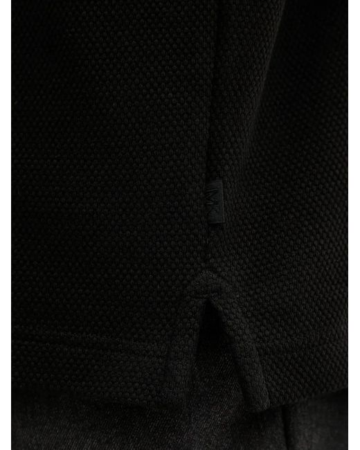 Michael Kors Black Buttoned Polo Shirt for men