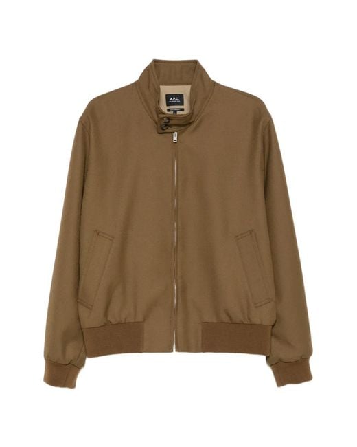 Chaqueta Bómber Con Cremallera A.P.C. de hombre de color Brown