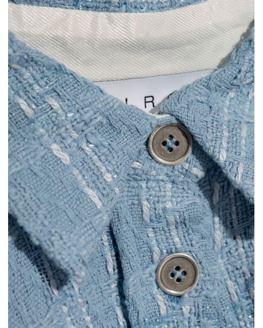 IRO Blue Long-length Bouclé Shirt