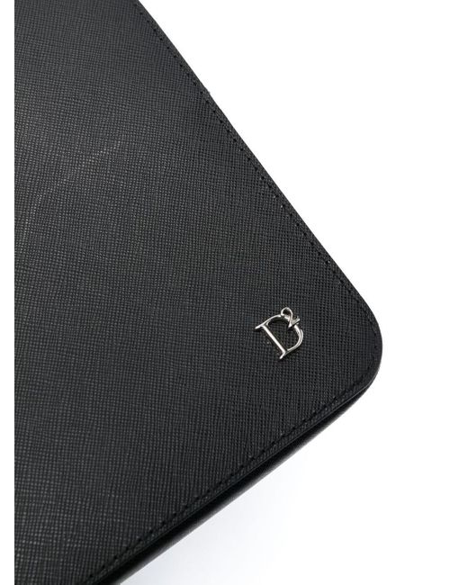 DSquared² Monogram-embellished Clutch Bag in het Black voor heren