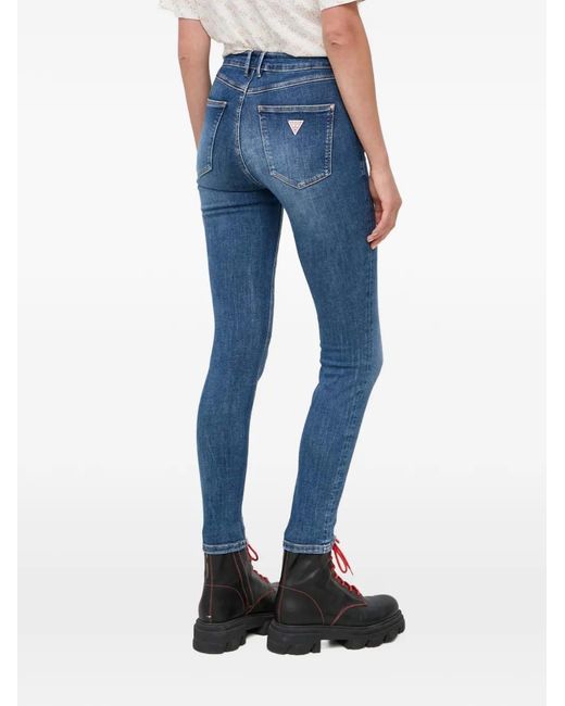 Guess Blue 1981 Five-Pocket Skinny Jeans