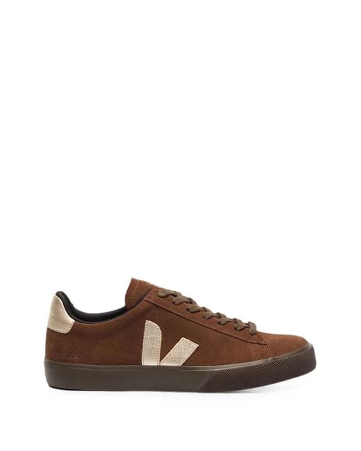 Veja Brown Campo Suede Walnut Platine Eagle