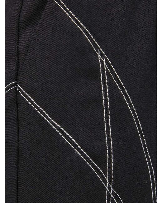 Gestuz Black Contrast Stitching Trousers