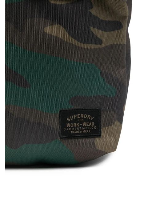 Superdry Gray Camouflage-Print Backpack