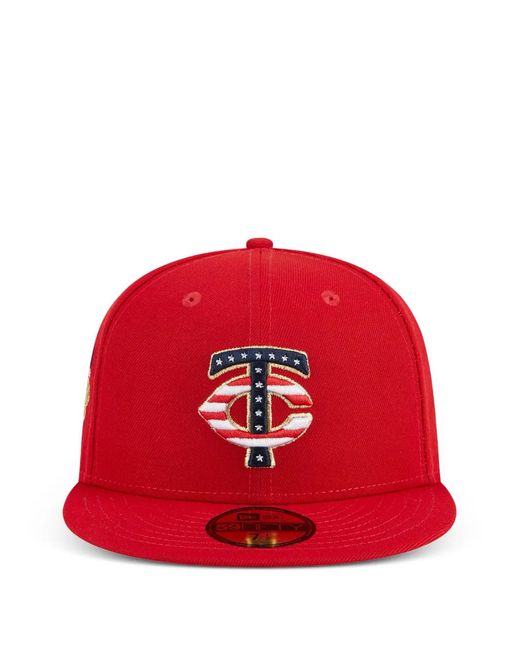 KTZ 59Fifty Minnesota Twins 4Th Of July Embroidered Baseball Cap for men