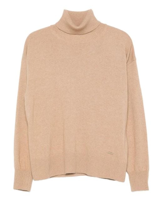 Woolrich タートルネック セーター Natural