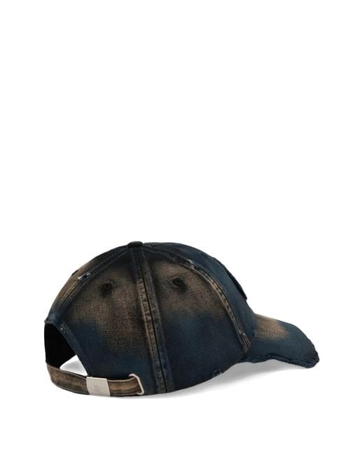 CAMPERLAB Blue Logo-Patch Distressed Cap