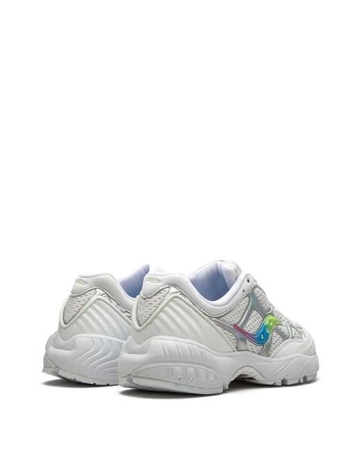 Saucony White Grid Web Sneakers