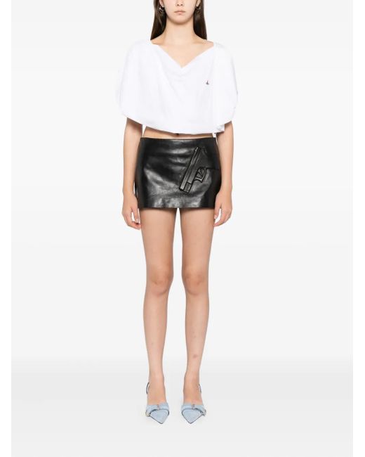 Ashley Williams Protection Mini Skirt in Gray | Lyst