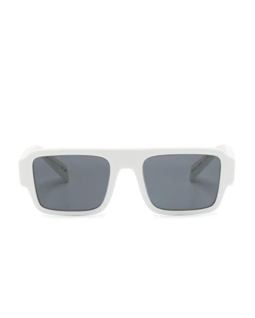 Prada Gray Square-Frame Tinted Sunglasses for men