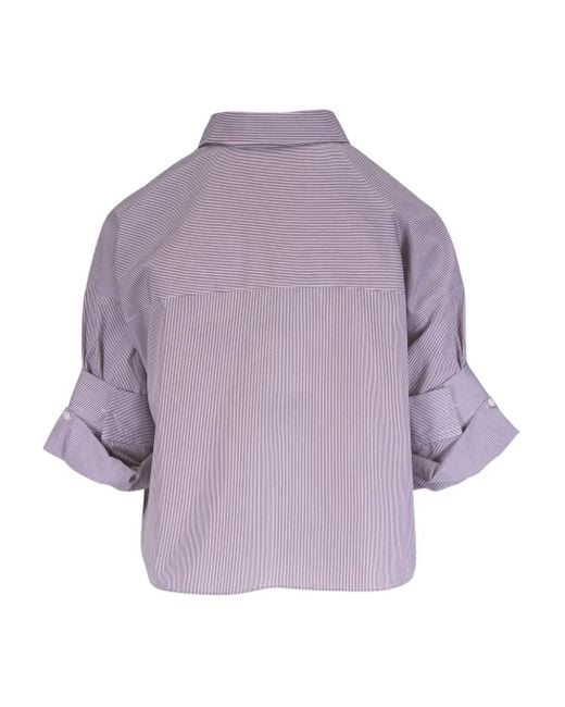 Twp Purple Cotton Shirt