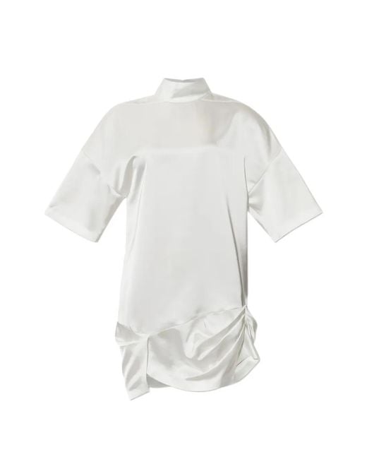 IRO Tikka Gedrapeerde Mini-Jurk in het White
