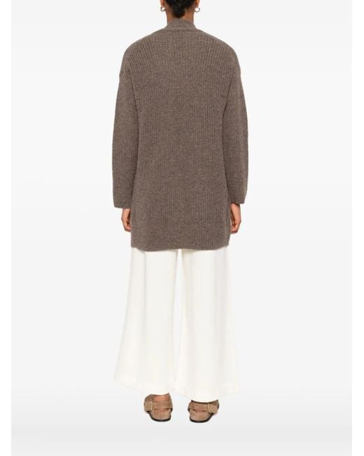 Marc O' Polo Brown Patch-Pocket Cardigan