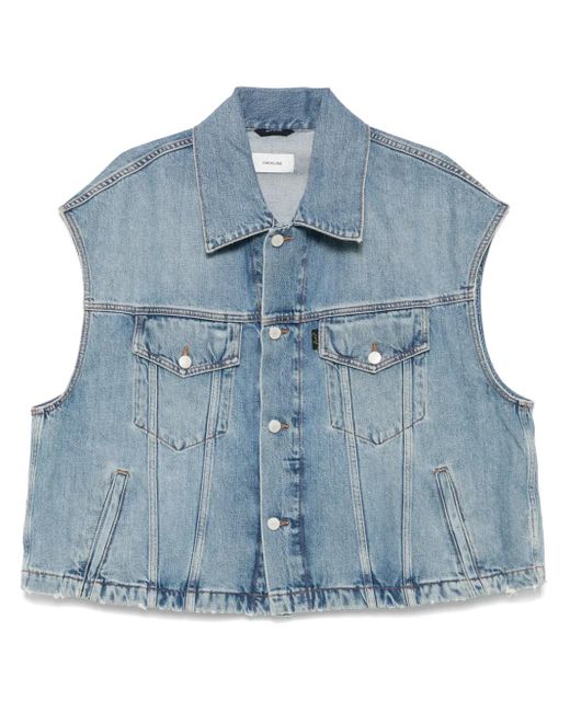 Haikure Blue Denim Gilet