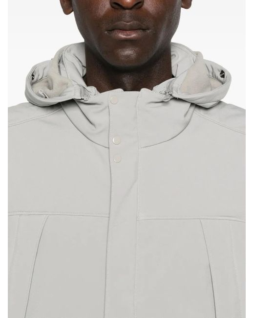 C P Company Gray Hooded Waistcoat for men