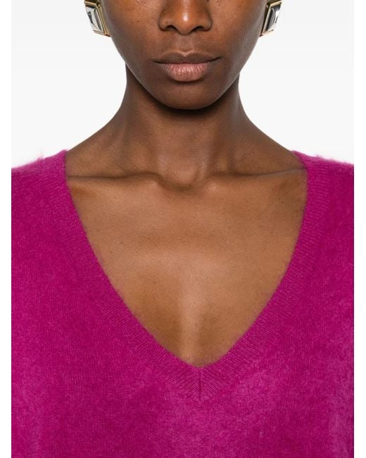 ABSOLUT CASHMERE Pink Soeli V-Neck Sweater