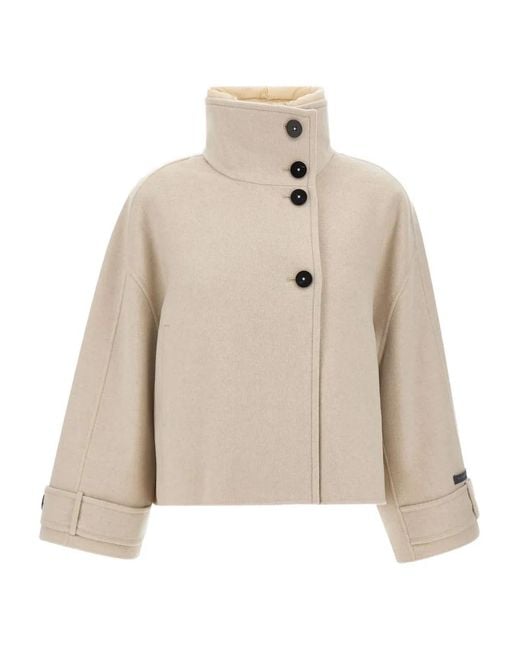 DUNO Natural High-Collar Jacket