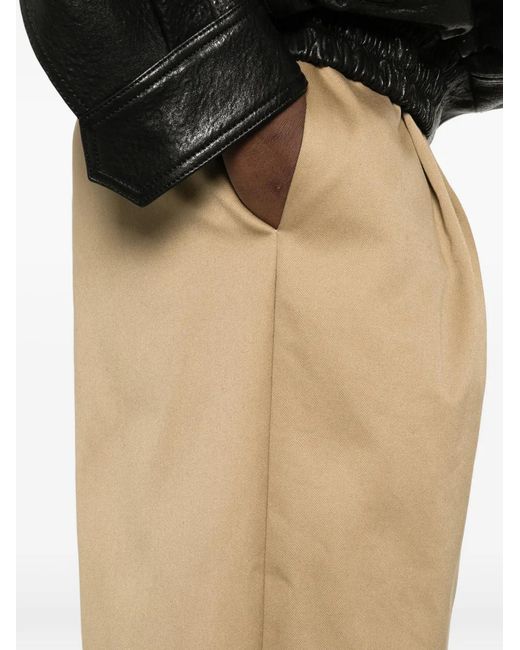 BATAKOVIC Belgrade White Pleated Cotton Shorts