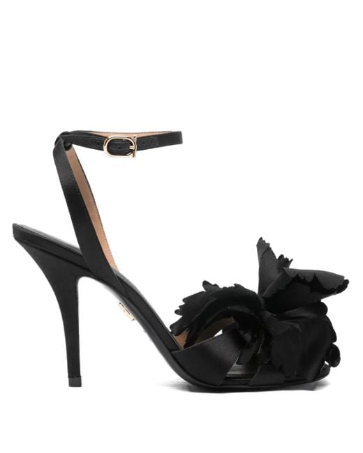 Ferragamo Black Ghilly Heeled Sandals