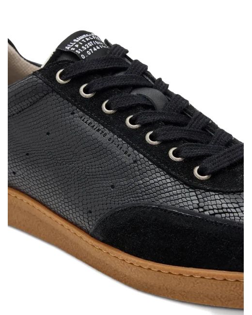 AllSaints Black Leo Low-Top Sneakers for men