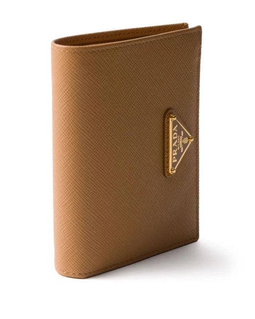 Cartera Con Logo Triangular Prada de color Natural