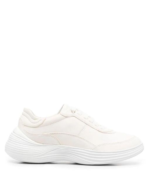 Geox White Fluctis Low-Top Sneakers