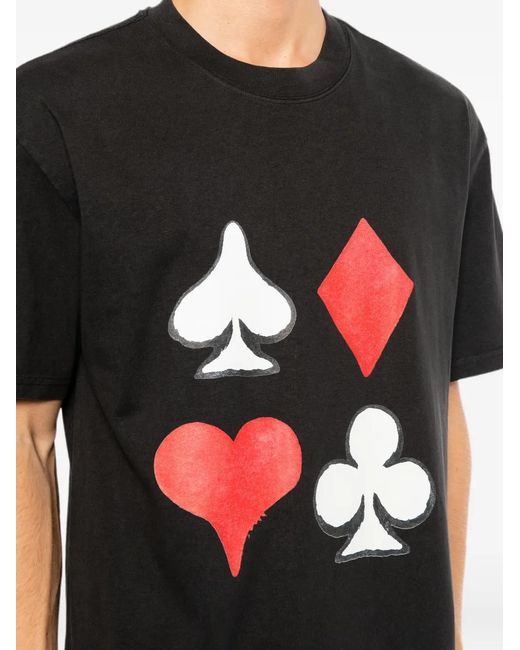 Melt Black Graphic-Print T-Shirt for men