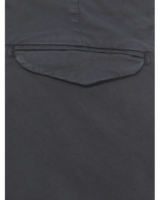 Briglia 1949 Blue Pleated-Detail Slim-Fit Trousers for men