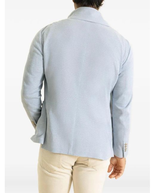 Eleventy Blue Veste À Col Et À Simple Boutonnage for men