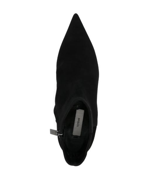 Totême Black Pointed Toe Boot