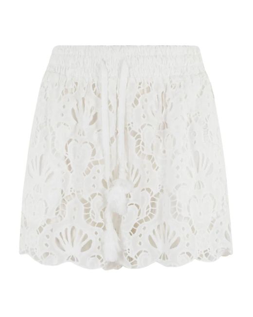 Farm Rio レース ショートパンツ White