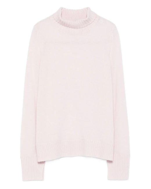 Allude タートルネック カシミアセーター Pink