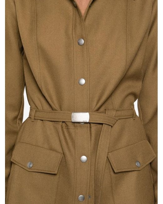 A.P.C. Natural Belted Pocket Shirt