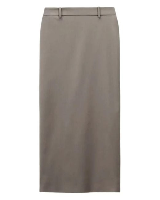 Frankie Shop Gray Alrose Maxi Skirt