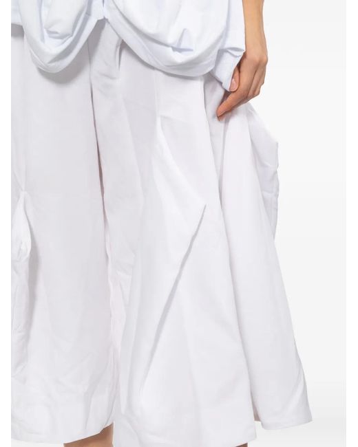 Comme des Garçons プリーツ パンツ ホワイト | Lyst
