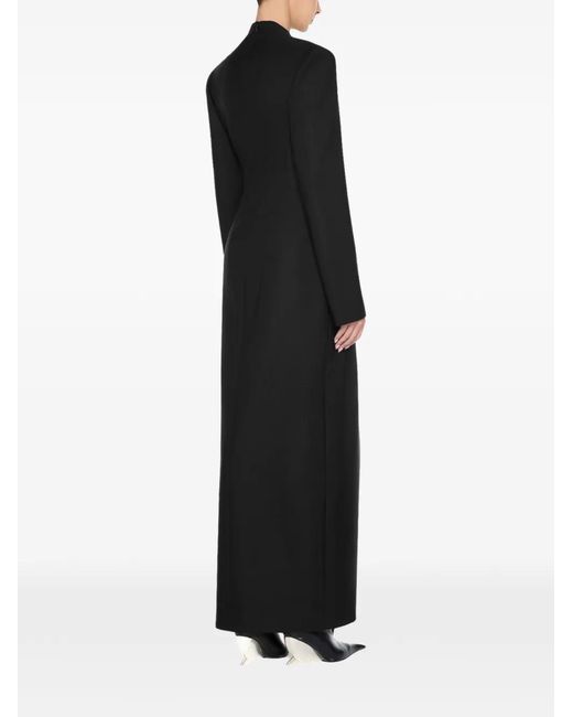 Chats by C.Dam Black Draped Coat