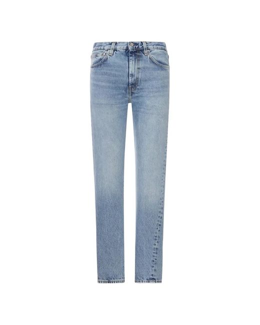 Totême Blue Logo-Patch Jeans