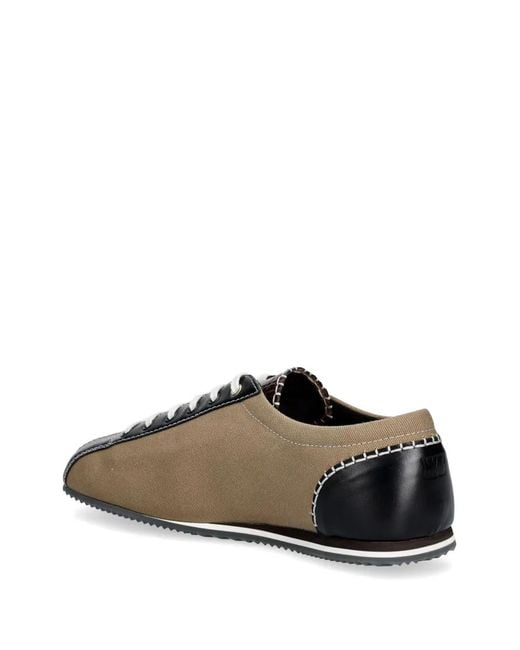 Wales Bonner Natural Paris Contrast-Stitch Panelled Sneakers for men