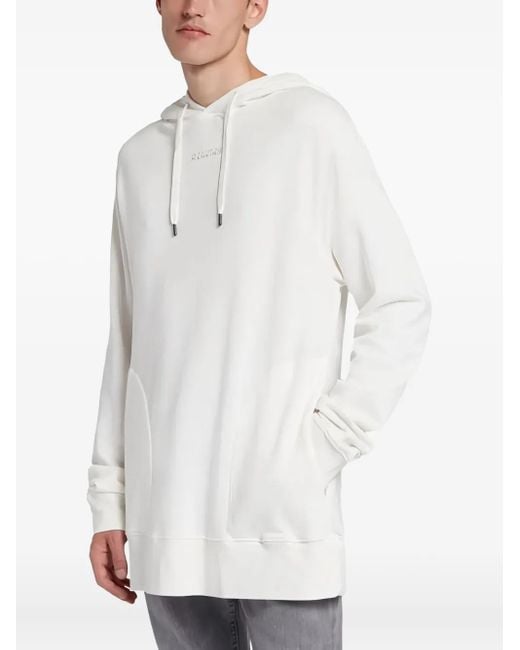 7 For All Mankind Hoodie Mit Kordelzug in White für Herren