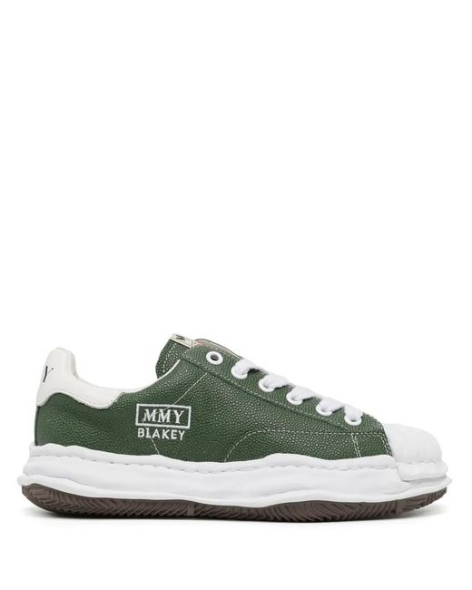 Maison Mihara Yasuhiro Green Blakey Og Sole Leather Sneakers