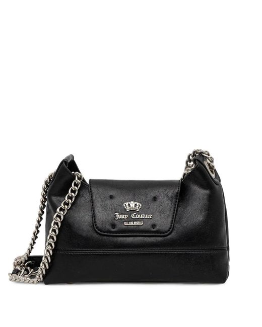 Juicy Couture Black Chain Logo Shoulder Bag