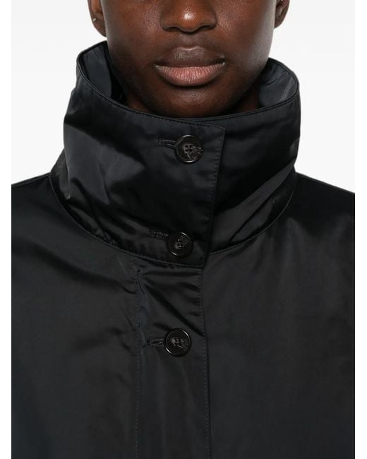 Marc O' Polo Black High-Neck Button-Up Jacket