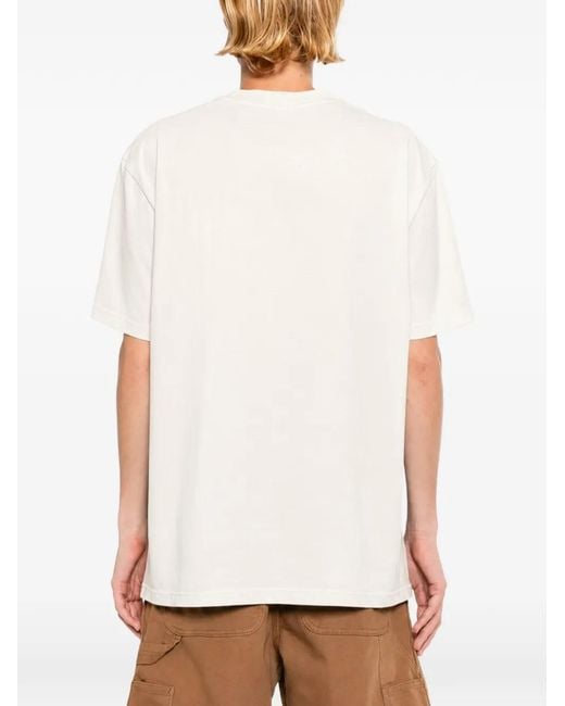 Melt White Parrot-Print T-Shirt for men
