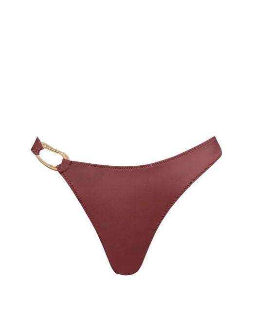 Tropic of C Purple Bas De Bikini Ona À Détails D'Anneaux