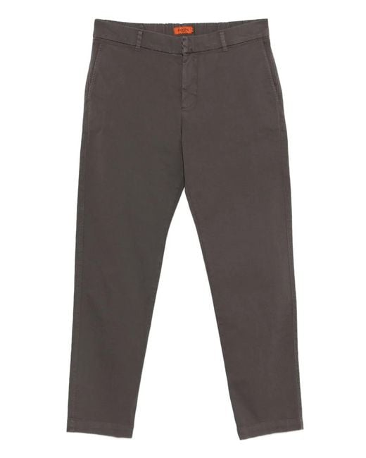 Barena Gray Slim Cut Trousers for men