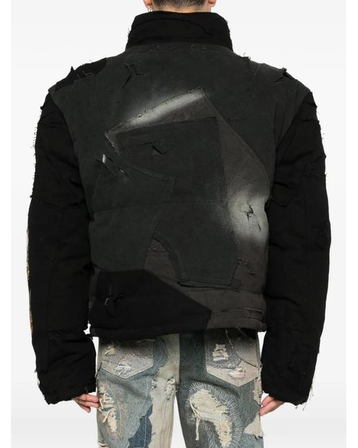 Chaqueta Con Diseño Patchwork Who Decides War de hombre de color Black