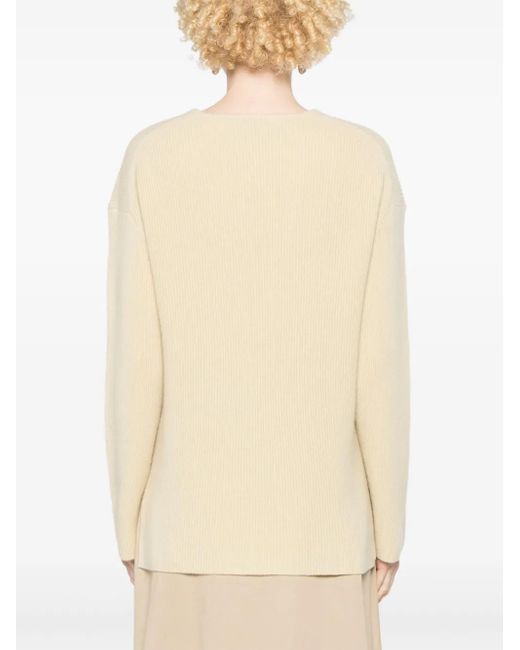 Joseph Natural Ribbed-Knit Sweater