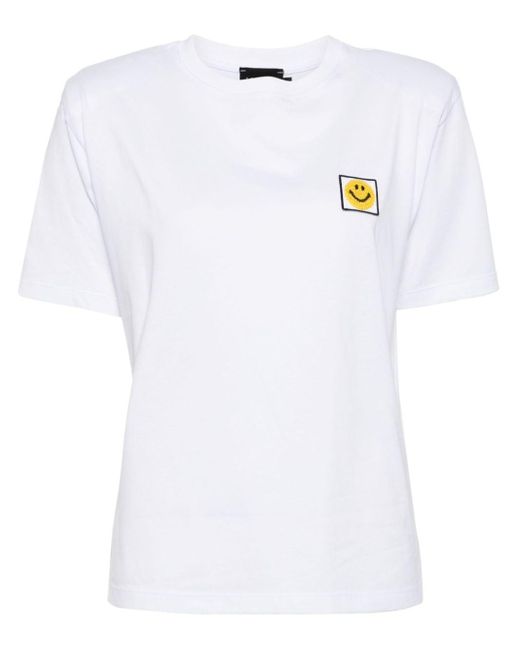 Joshua Sanders White Smile-motif Cotton T-shirt